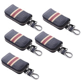 Kuber Industries Key Case|Keychain/Keyring/Key Tag|Car Key Clip, Key Holder, Key Organizer-Pack of 5 (Blue)